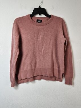 Halogen Mauve Cashmere  Crewneck Sweater